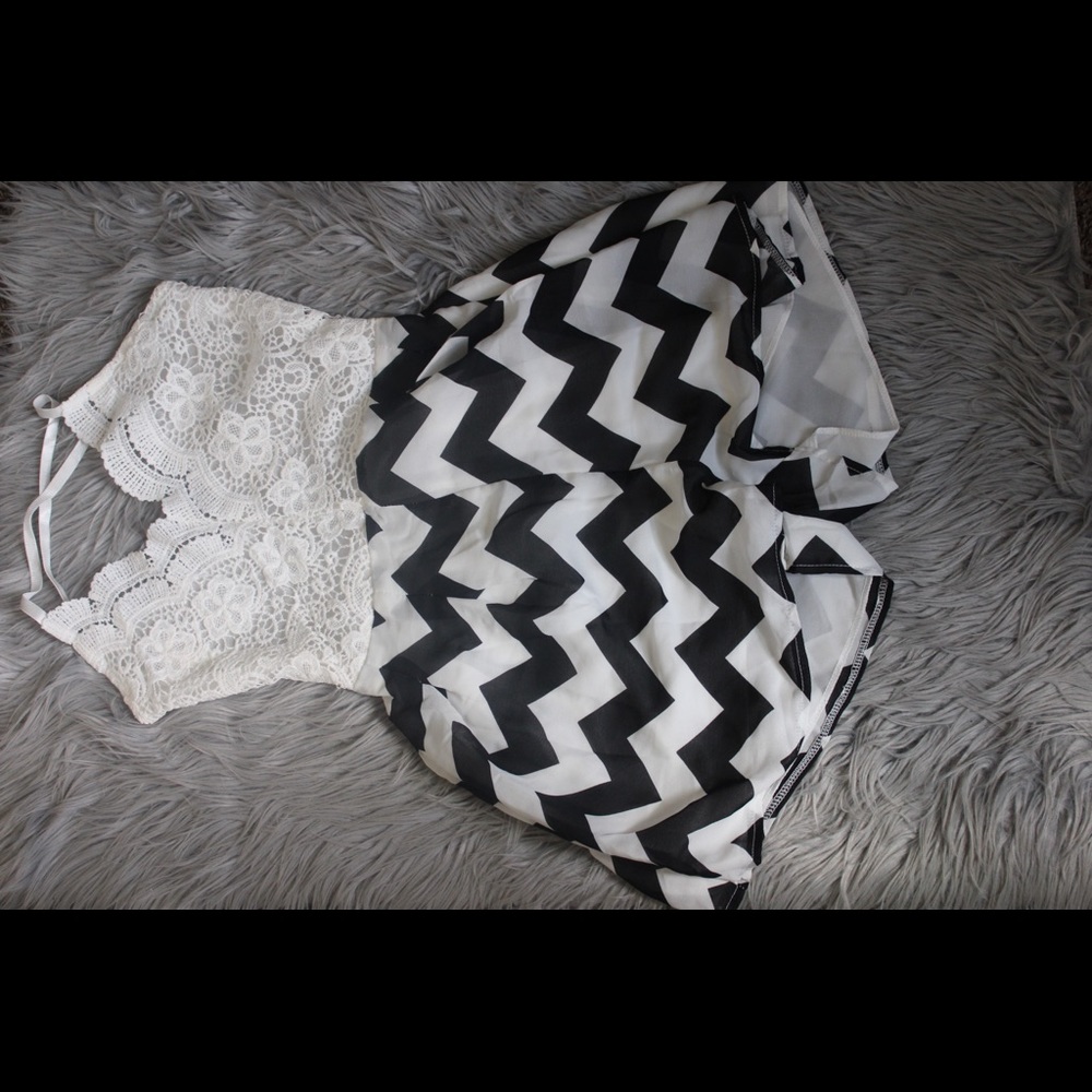 Striped romper